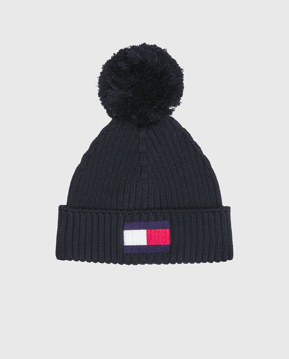 Bonnet en maille avec drapeau