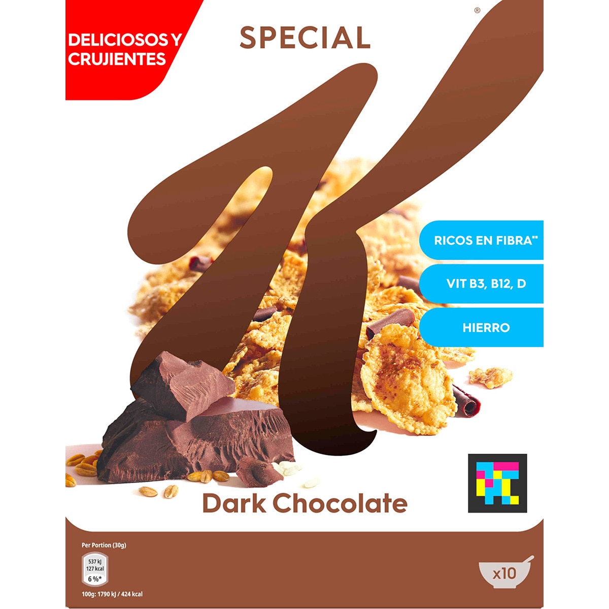 Cereais Special K de Chocolate embalagem 325 g
