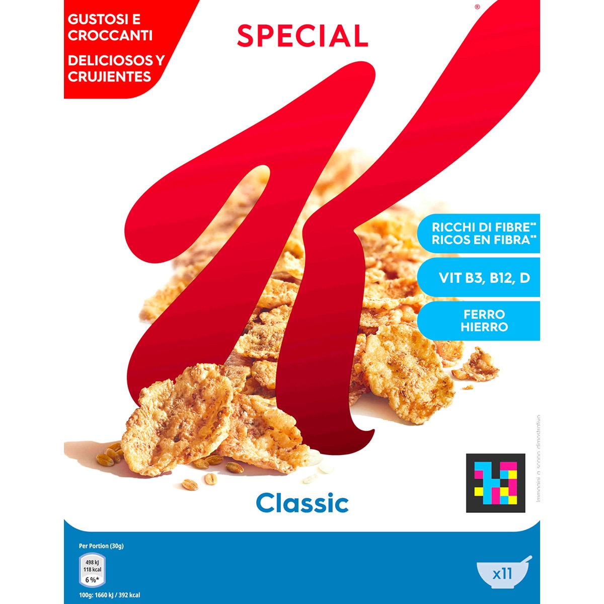 Vereais Special K Classic embalagem 335 g