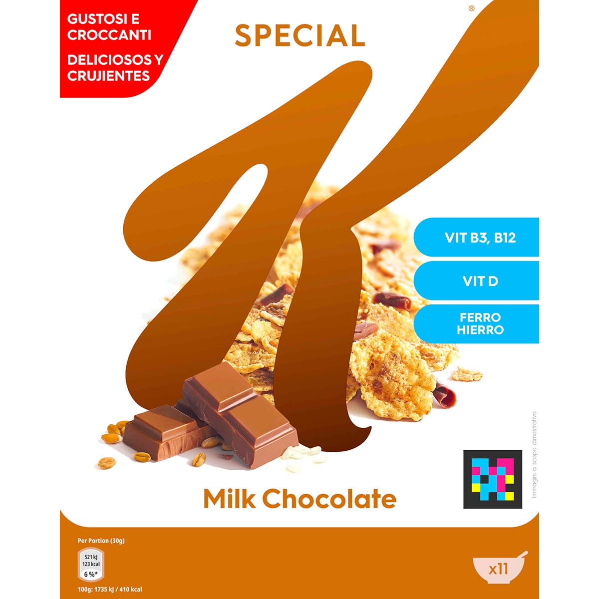 Cereais Special K Chocolate de Leite embalagem 335 g