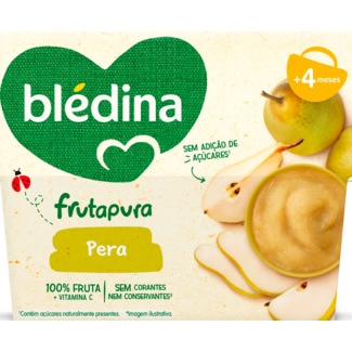 Frutapura 100% Pêra dos 4-36 Meses Pack 4 unidades embalagem 380 g - Blédina