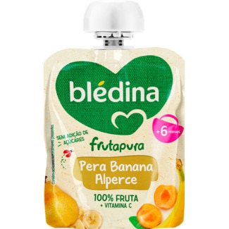 Frutapura Saqueta Pera, Banana e Alperce + 6 Meses embalagem 85 g - Blédina