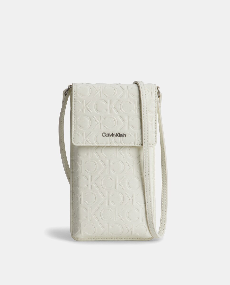 Portetéléphone en matières recyclées mélangées à imprimé logos