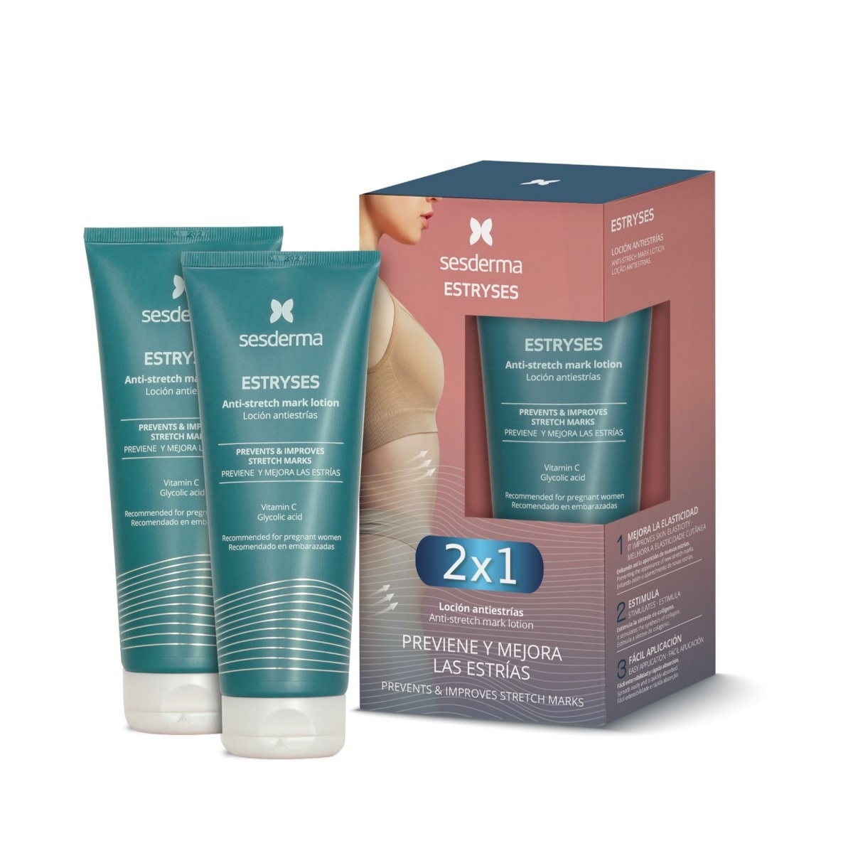 Imagem 0 de Duo Loção Anti-Estrias Estryses - 2x200 ml