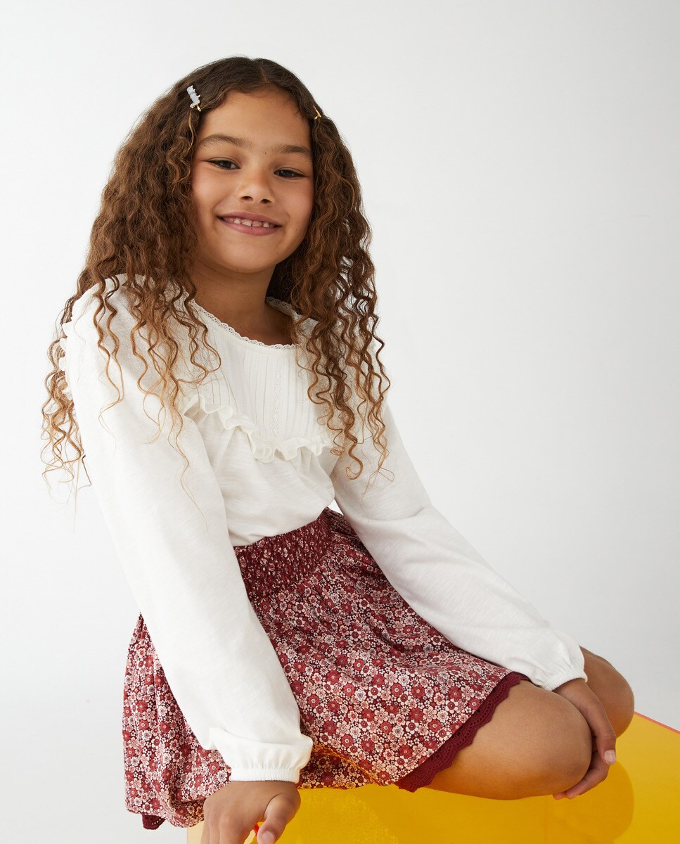 Tshirt à manches longues et col rond