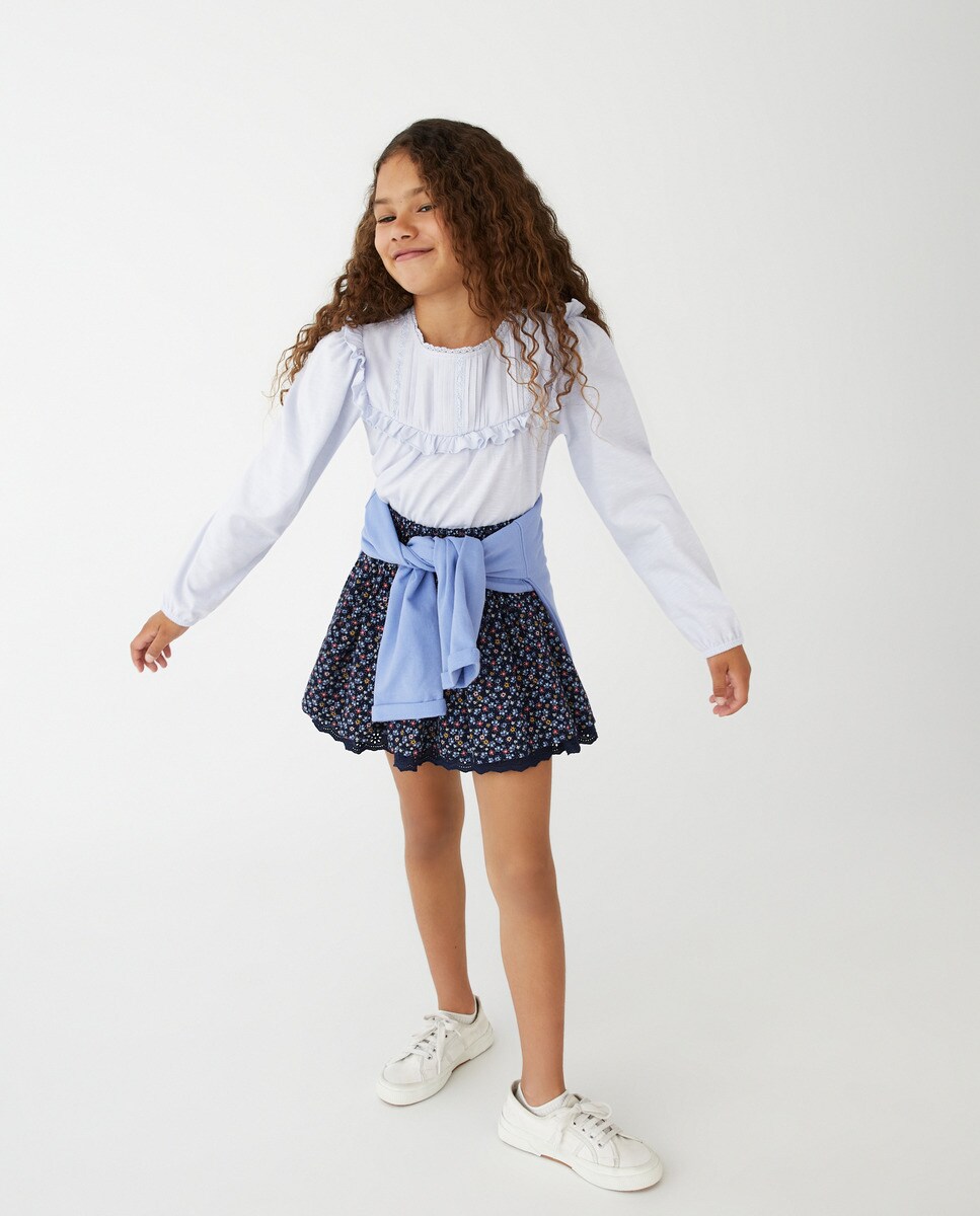 Tshirt à manches longues et col rond