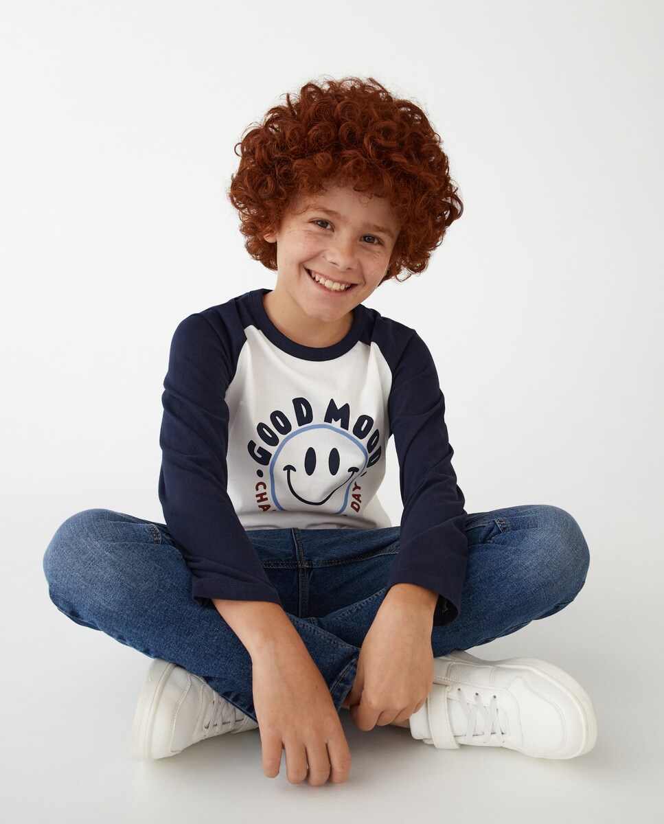 Tshirt à manches longues et col rond