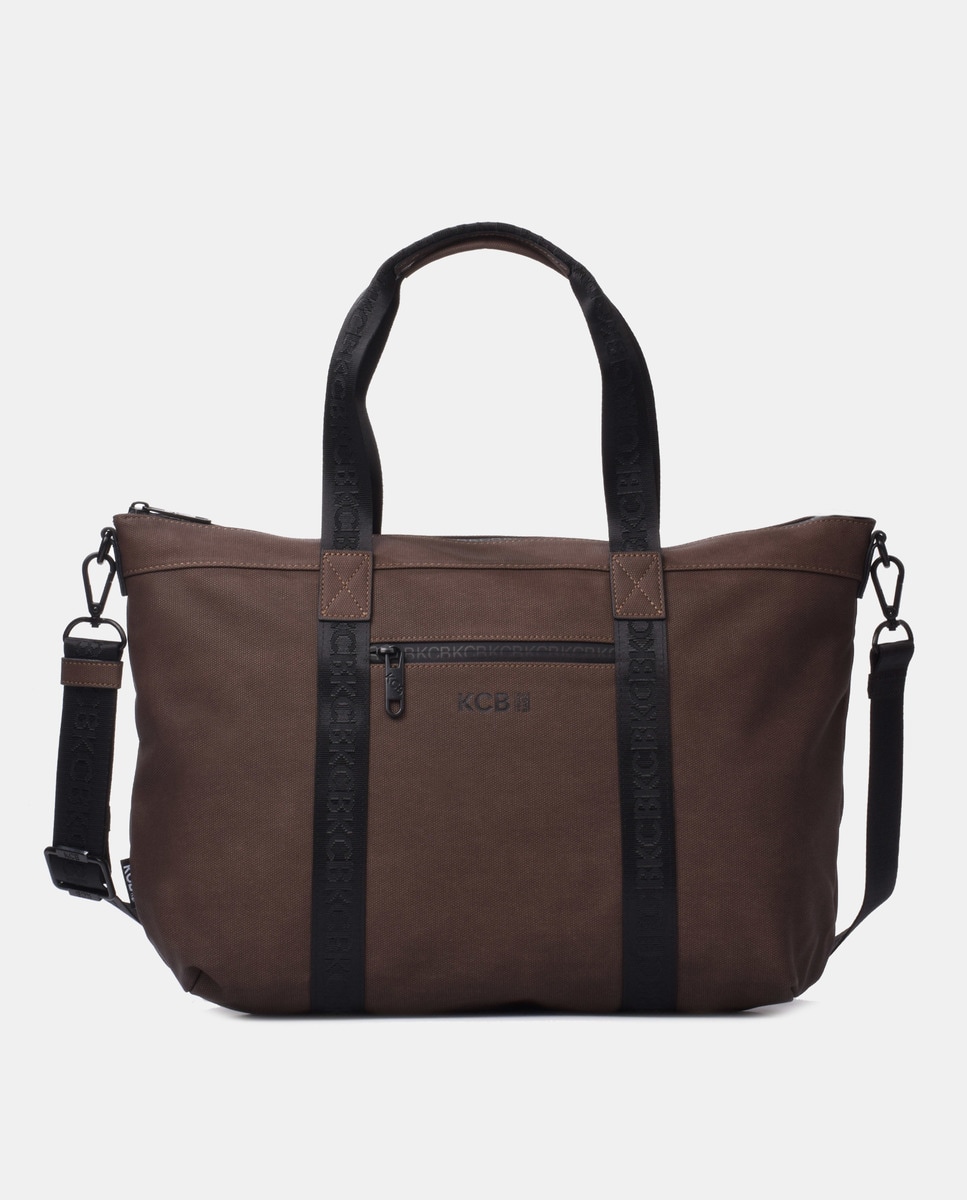 Grand sac cabas foncé avec bandoulière amovible