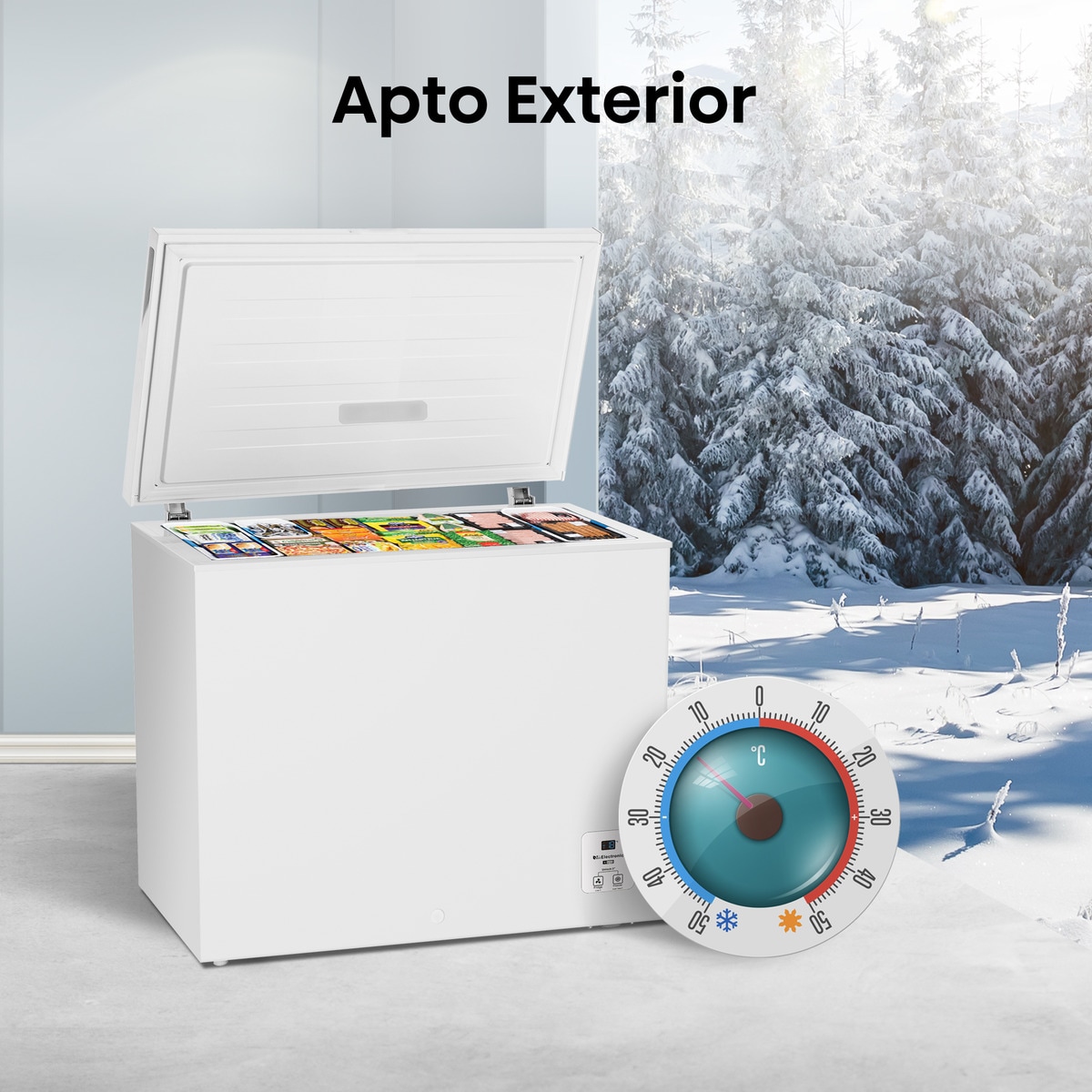 Congelador Horizontal Hisense Defrost - FT247D4AWYLE Blanco-17
