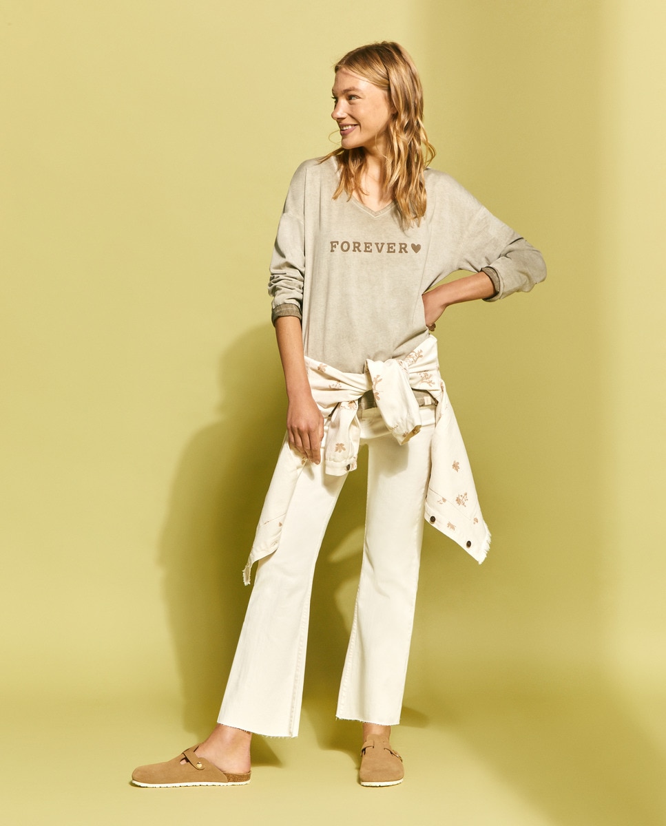 Tshirt avec texte floqué