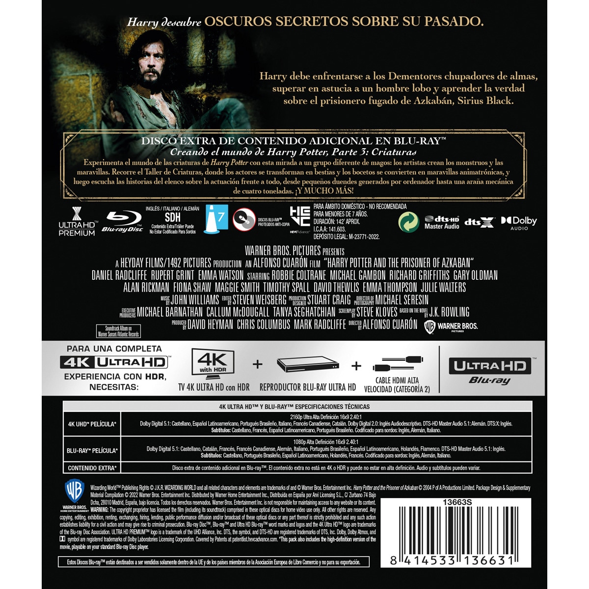 Harry Potter 3: El prisionero de Azkaban (4K Ultra HD + Blu-Ray) 2