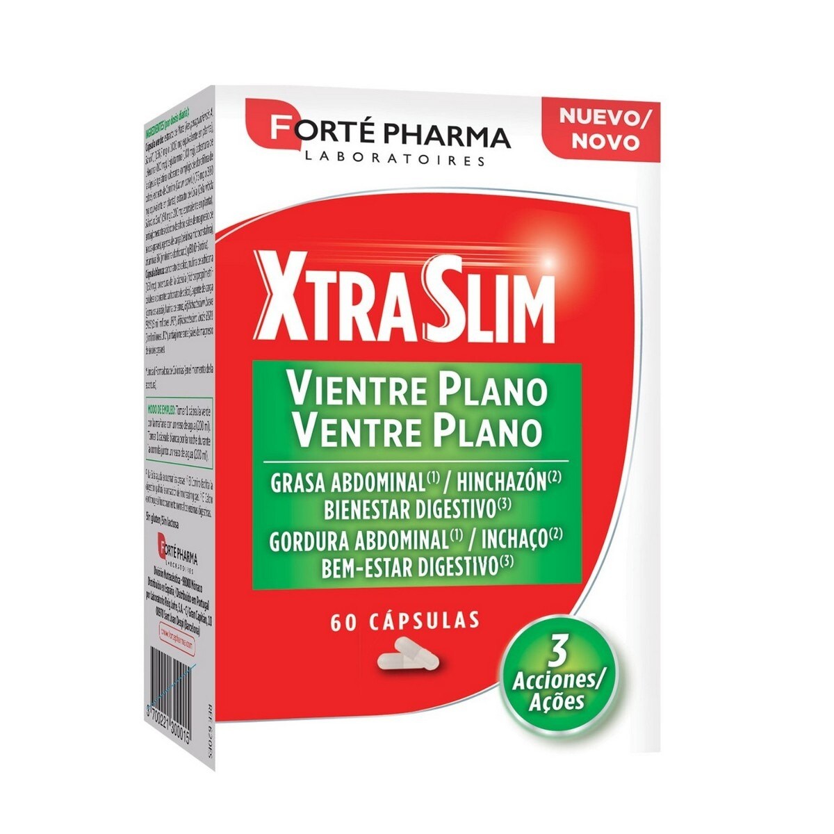 Suplemento Alimentar Xtraslim Ventre Plano - 60 Cápsulas 1