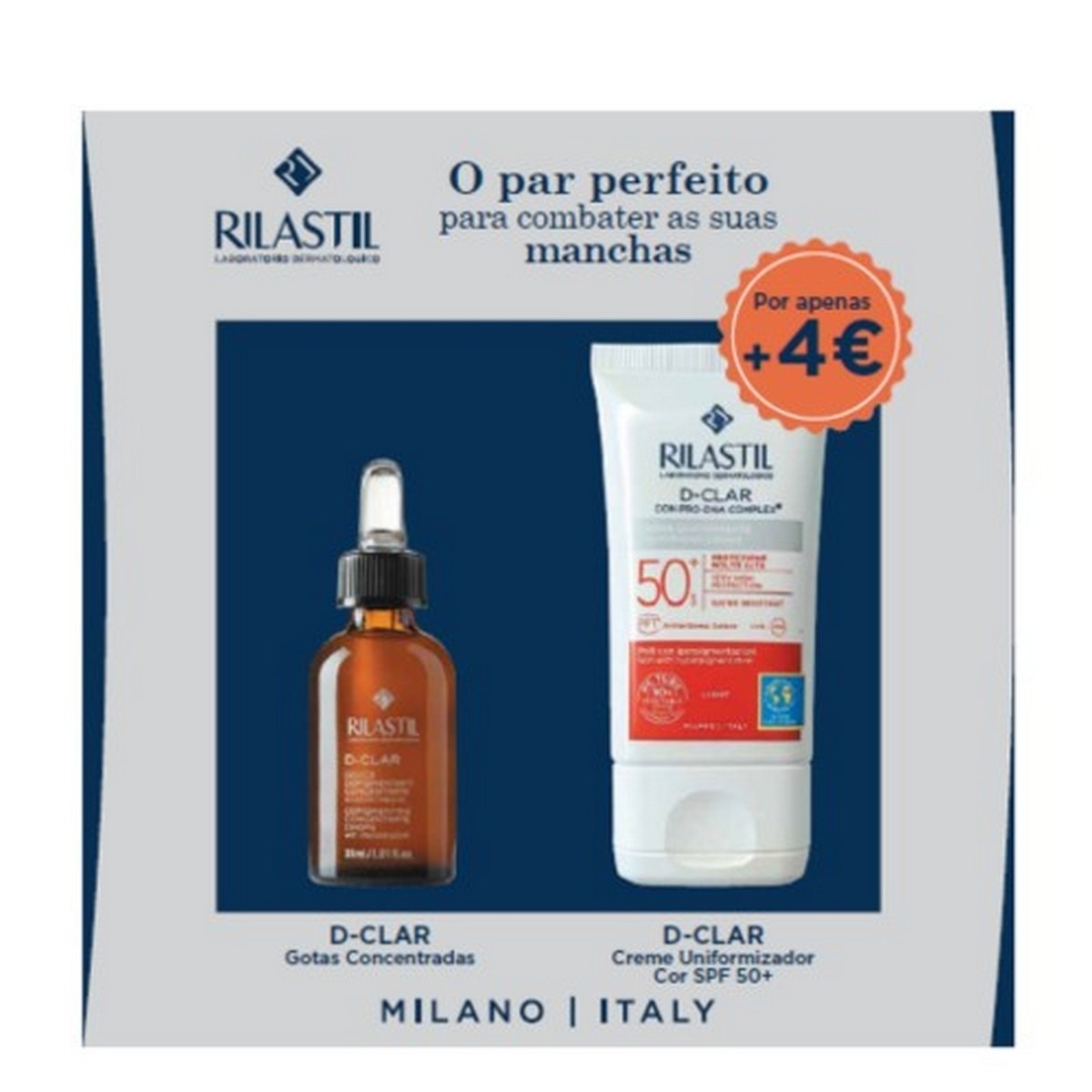 Imagem 0 de Coffret D-Clar Gotas + Creme Uniformizador Médio SPF50+ -  30+40 ml