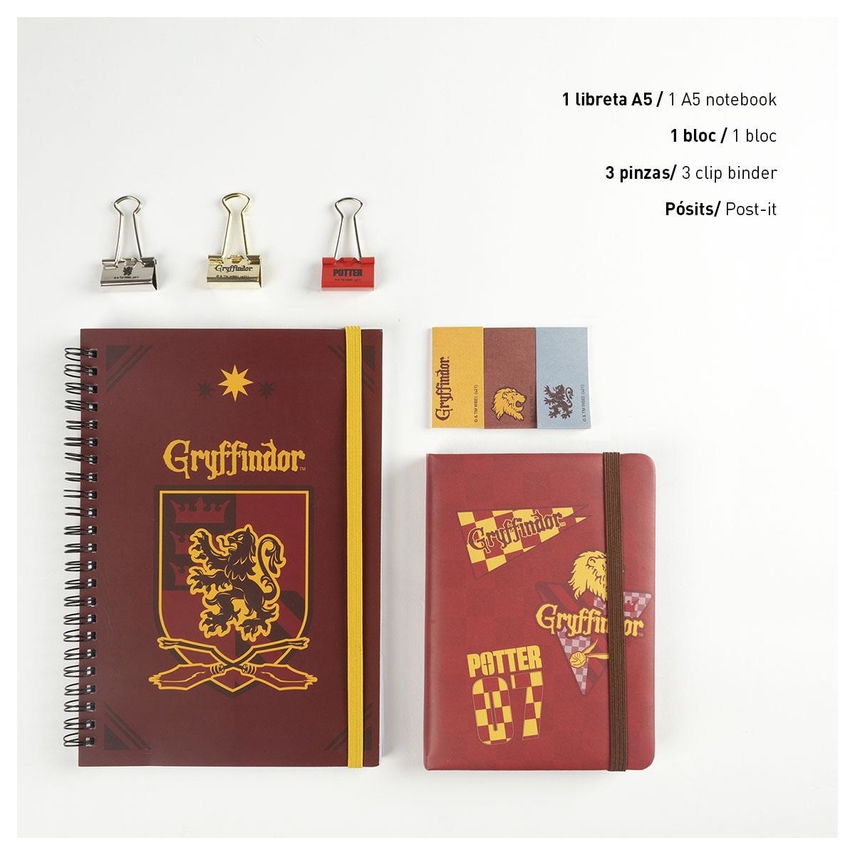 Conjunto de Papelaria Harry Potter 2