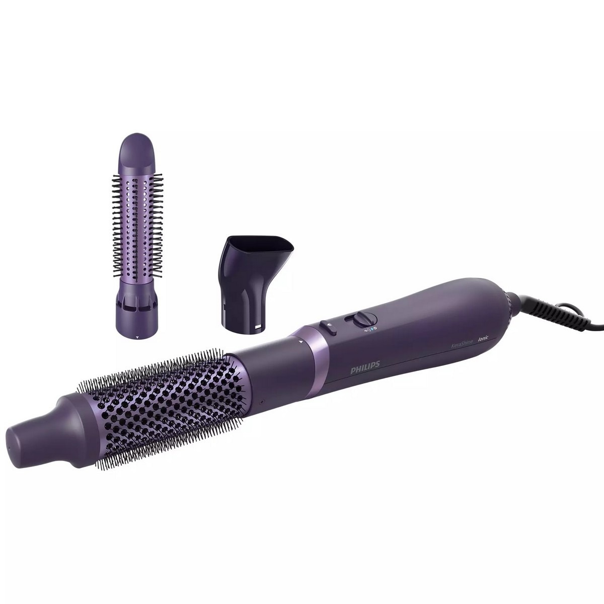 Escova Modelador de Cabelo Philips Serie 3000 BHA305/00 de 800 W e 3 Níveis de Temperatura - Roxo Roxo-9