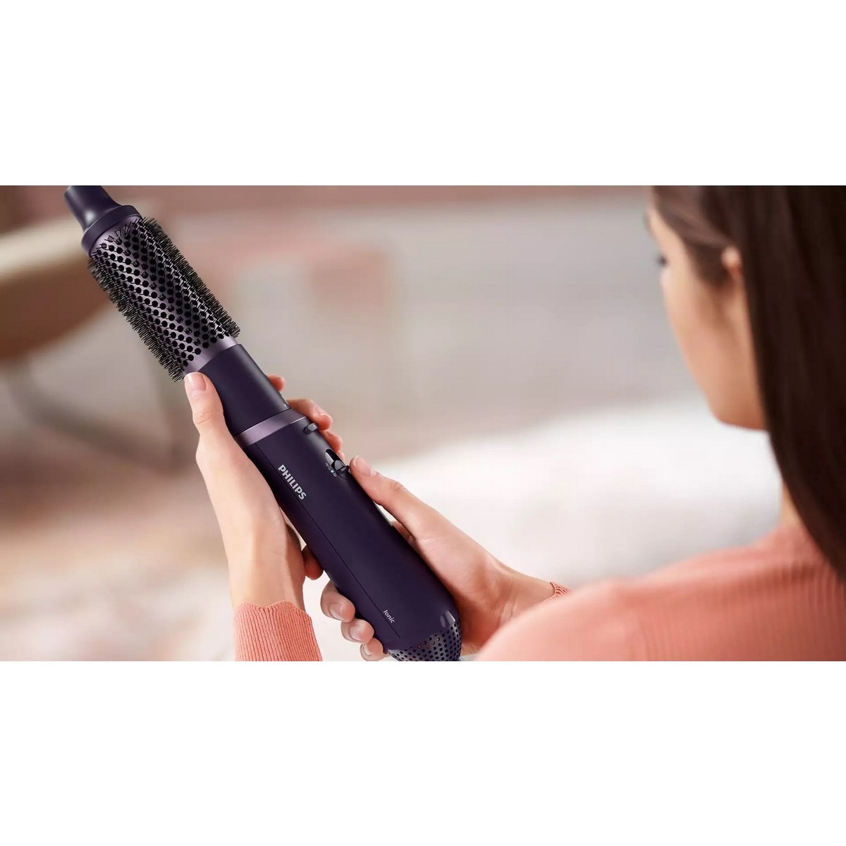 Escova Modelador de Cabelo Philips Serie 3000 BHA305/00 de 800 W e 3 Níveis de Temperatura - Roxo Roxo-8