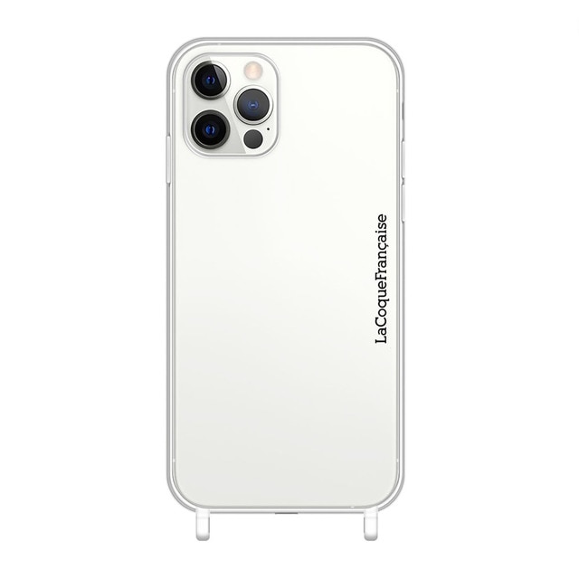 Imagen 0 de Funda antigolpes transparente La Coque Française iPhone 14 pro max con anillos de silicona transparentes