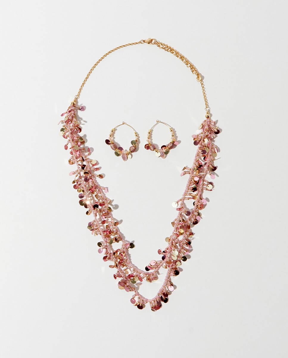 Ensemble paillettes petites créoles