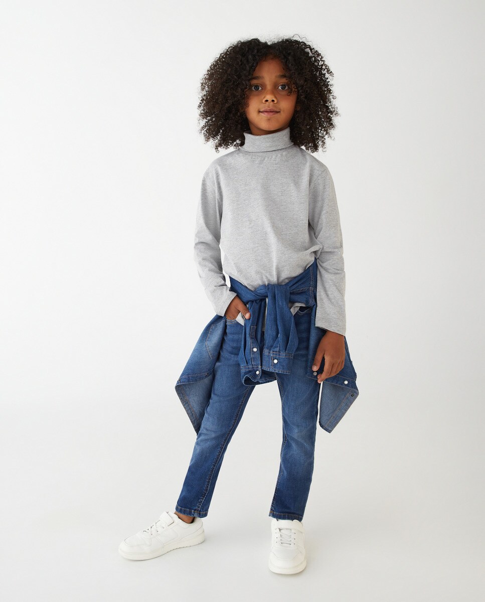 Tshirt à manches longues et col montant