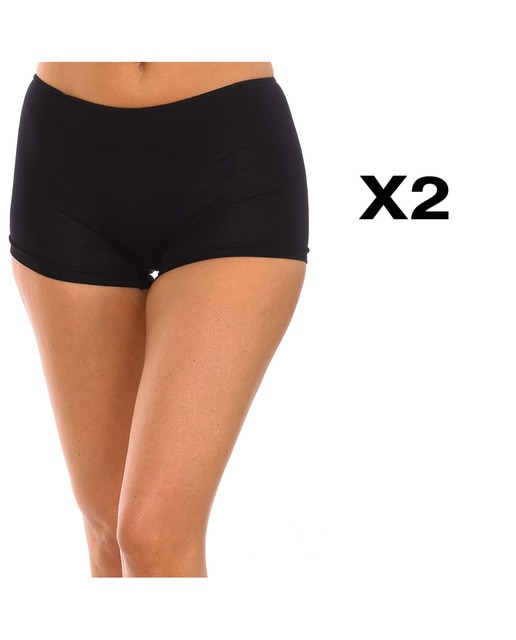 Imagen 0 de Pack 2 culottes de microfibra mujer