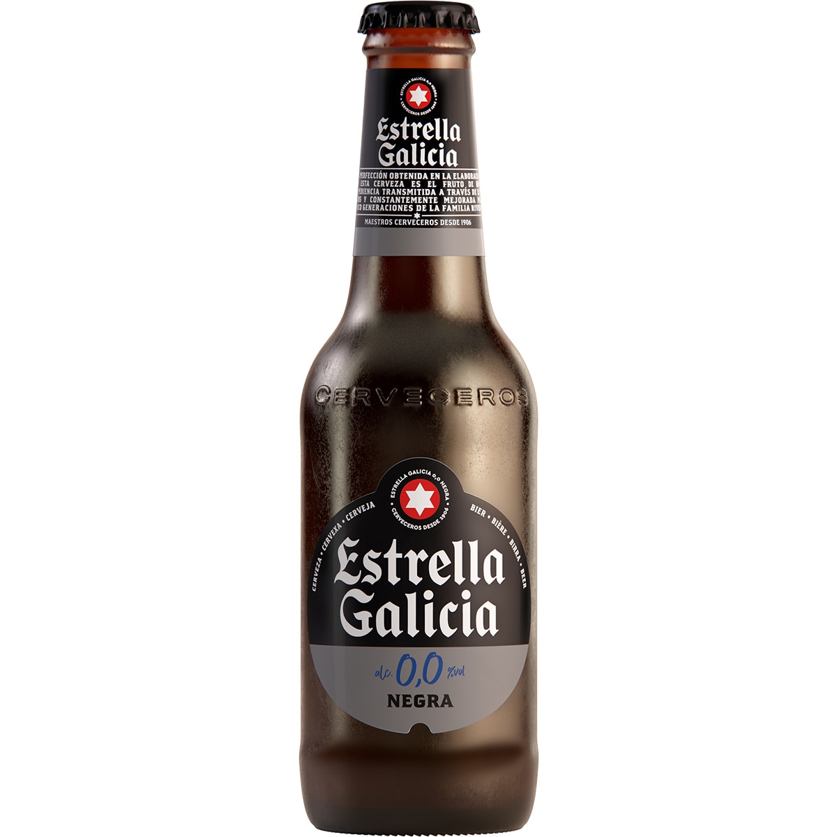Cerveja Preta de Espanha sem Álcool garrafa 25 cl