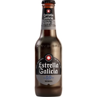 Cerveja Preta de Espanha sem Álcool garrafa 25 cl - Estrella Galicia