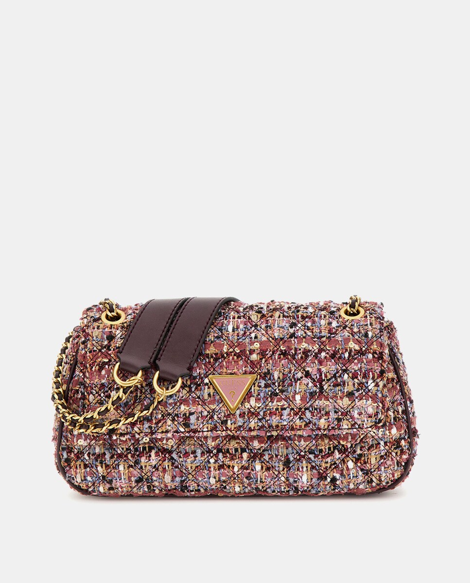 Sac à bandoulière Giully en tweed à rabat