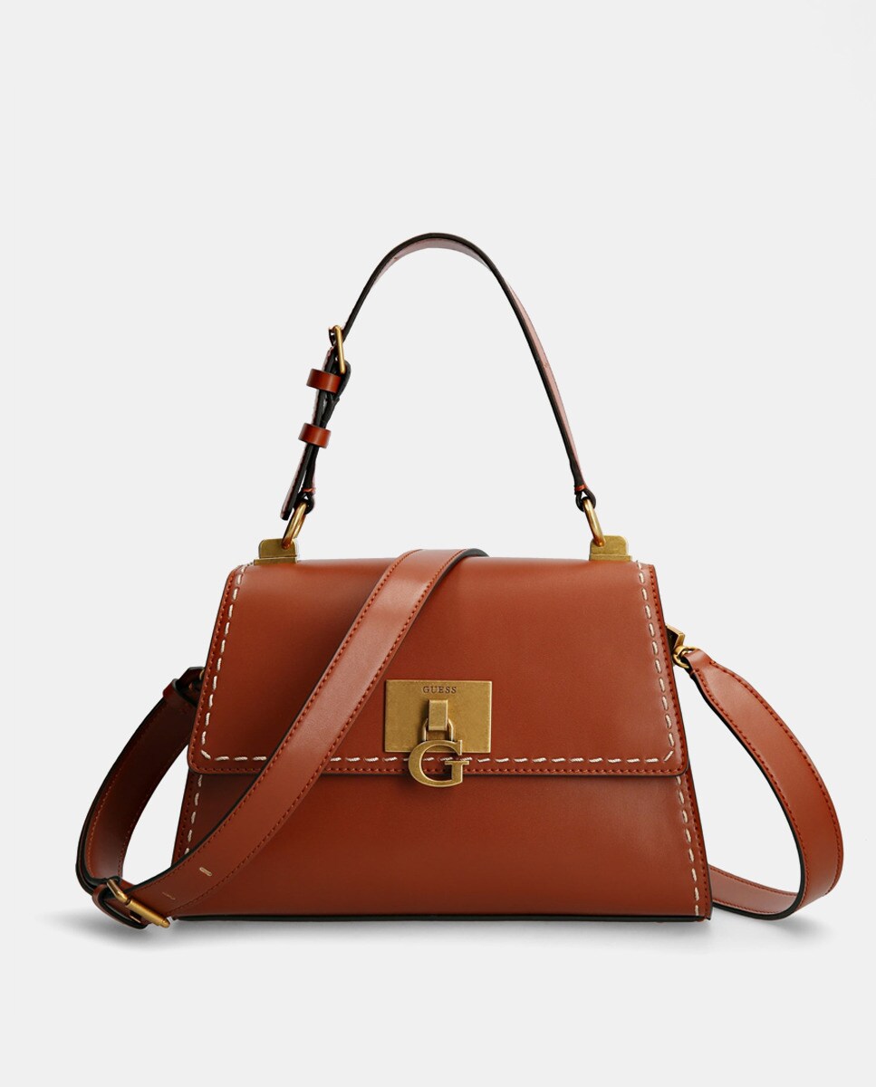 Grand sac à main Stephi uni à rabat