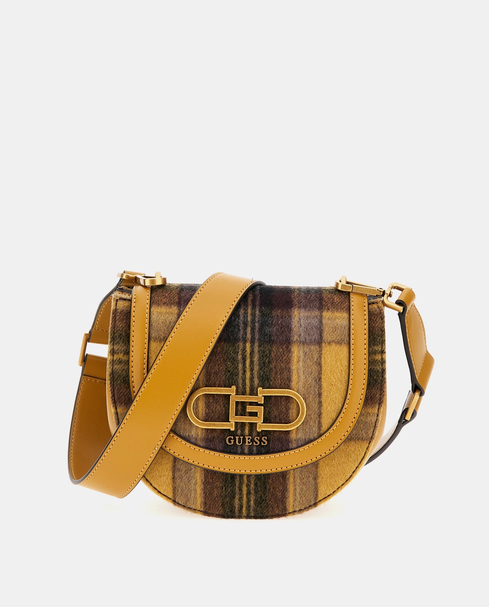 Petit sac à bandoulière Fleet à carreaux à rabat