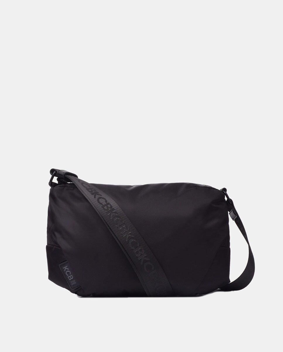 Grand sac à bandoulière en nylon avec poche arrière