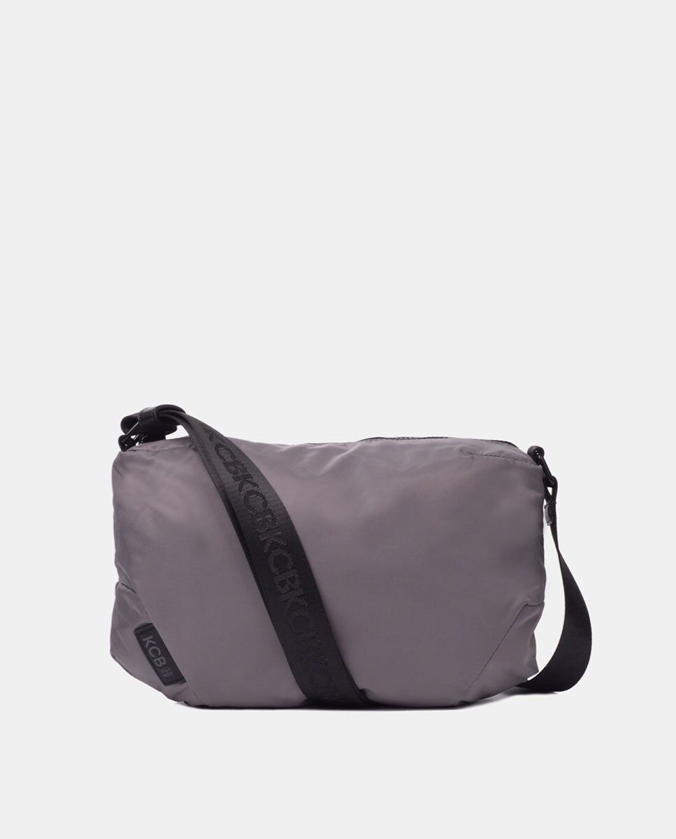 Grand sac à bandoulière en nylon avec poche arrière