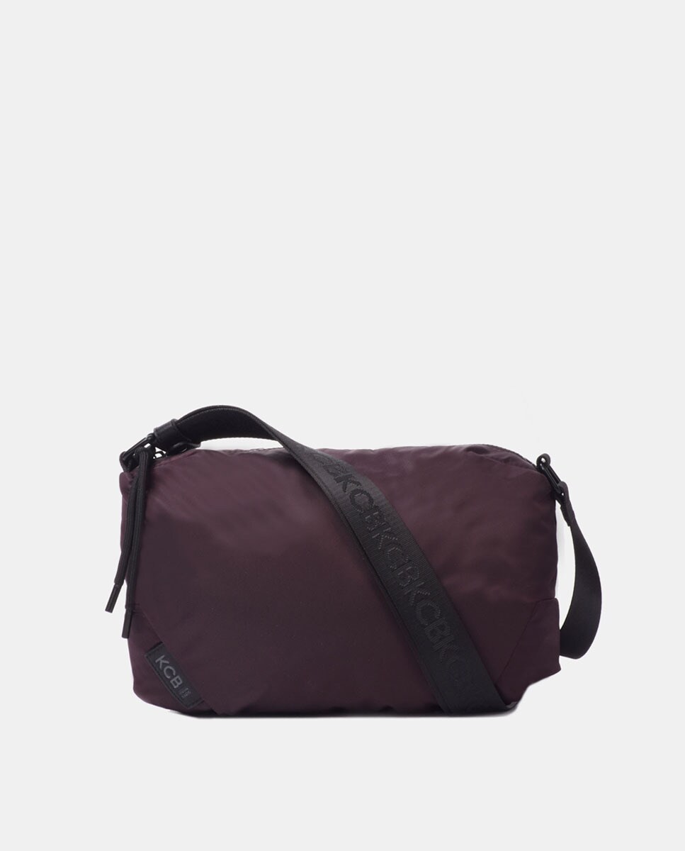 Grand sac à bandoulière en nylon avec poche arrière