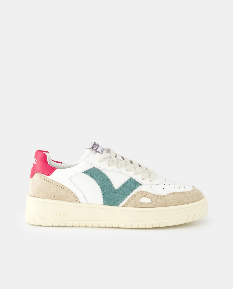 Chaussures C80 basses style baskets avec logo et détails contrastants