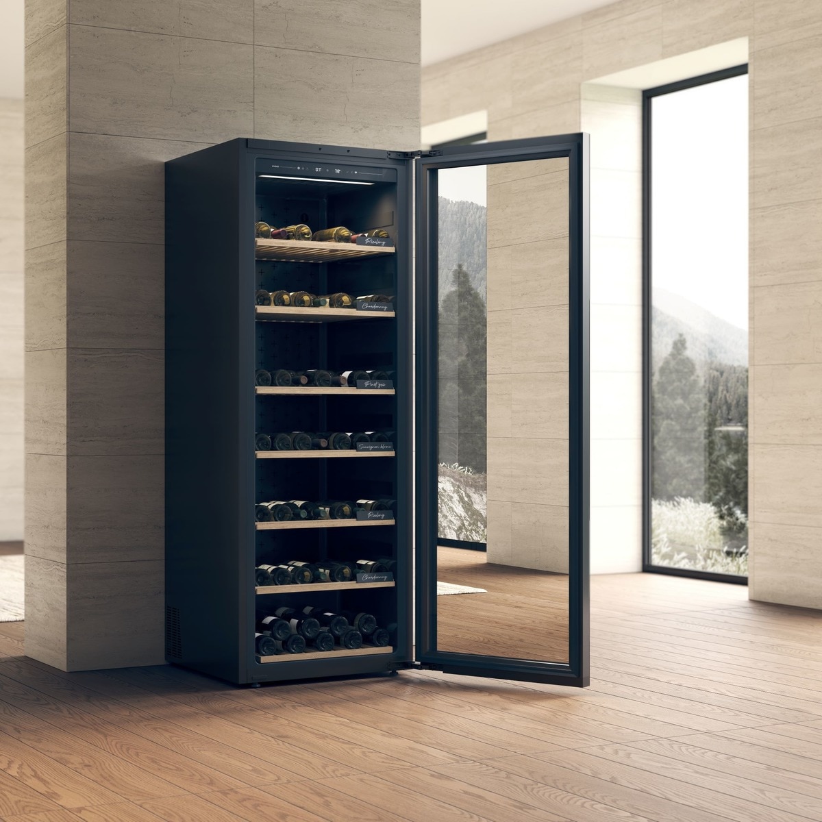 Vinoteca Asko para 261 botellas - WCN111942G Negro-5