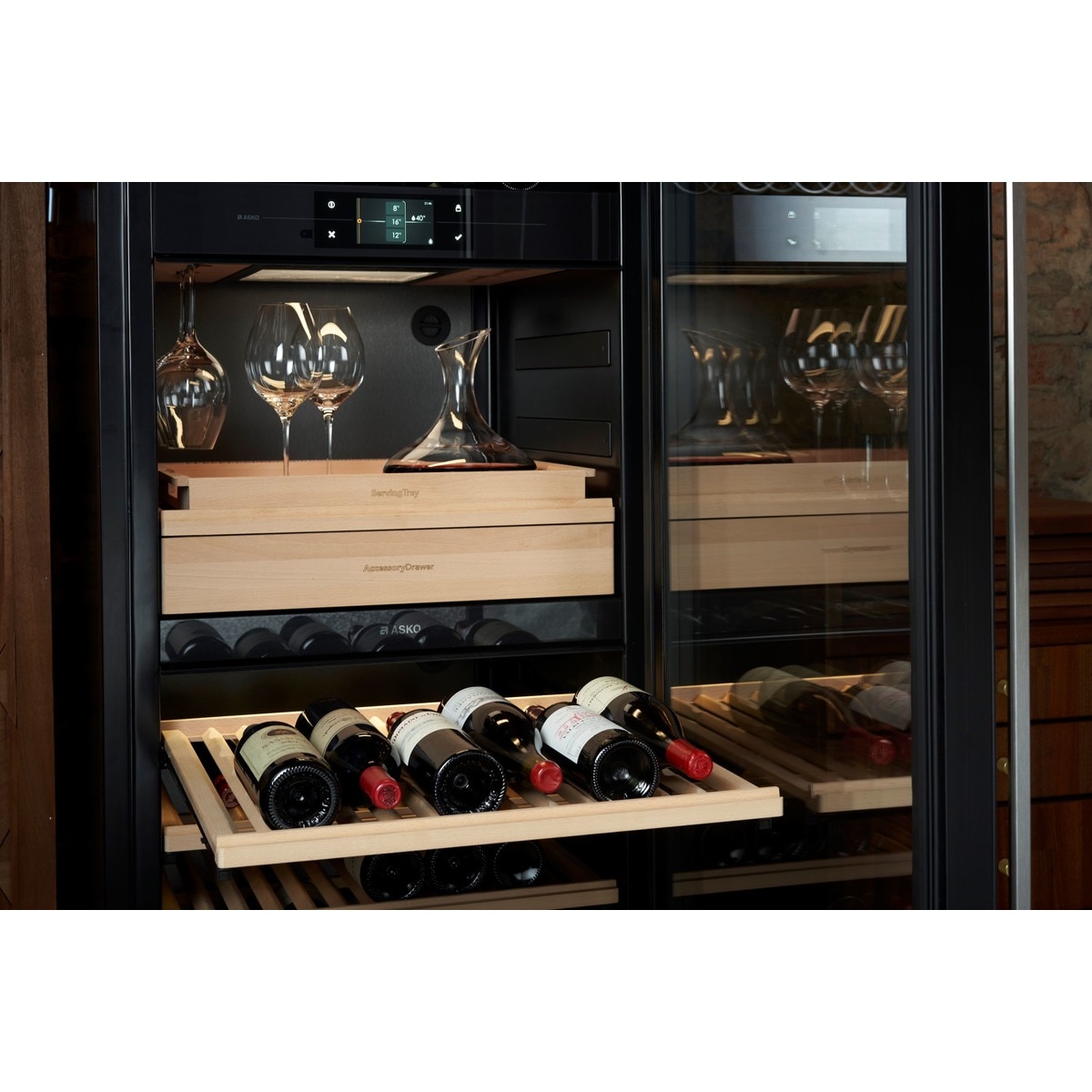 Vinoteca Asko para 190 botellas, 3 temperaturas - WCN311942G Negro-3