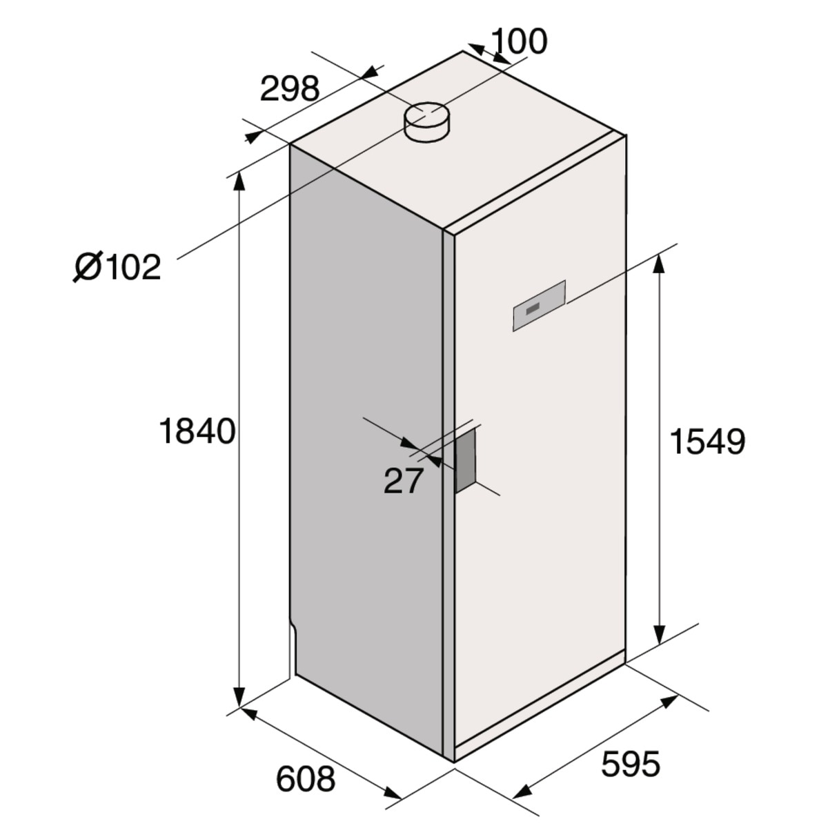 Cabina secadora vertical Asko 4 kg, Evacuación - DC7784V.W Blanco-2