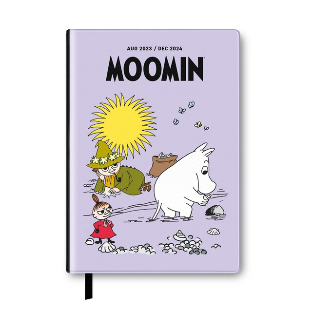 Imagen 0 de Agenda escolar 2023/2024 semana vista pocket Moomin Erik lila inglés.