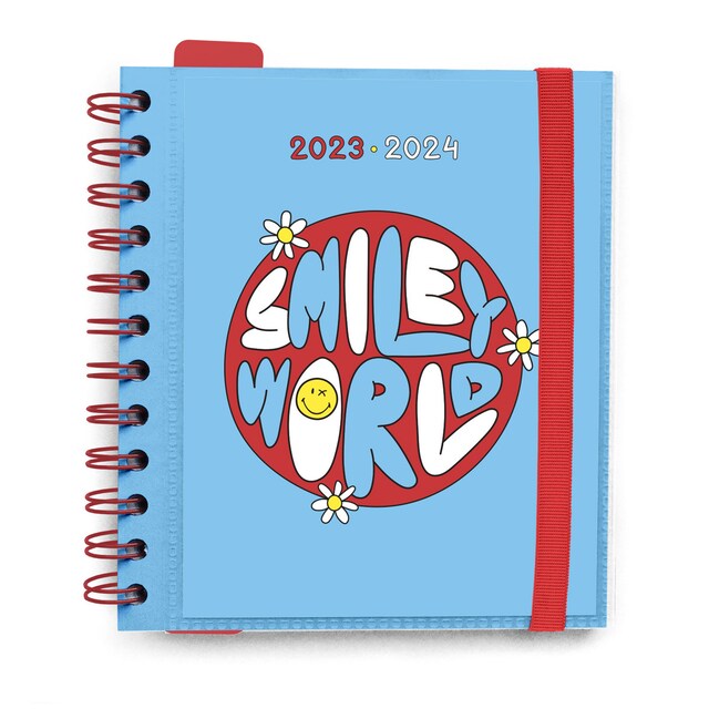 Imagen 0 de Agenda escolar 2023/2024 día página M 11 meses Smiley Erik azul multilingüe.