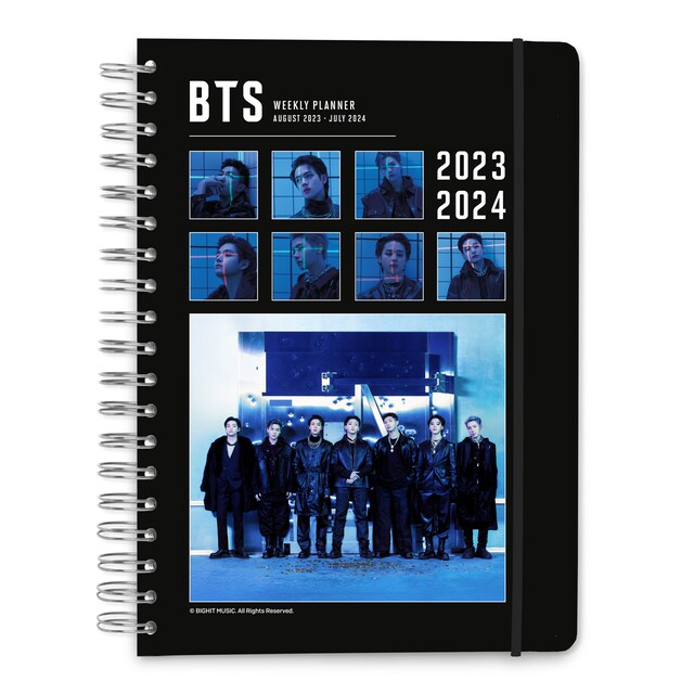 Imagen 0 de Agenda escolar 2023/2024 semana vista A5 12 meses BTS Erik negro multilingüe.