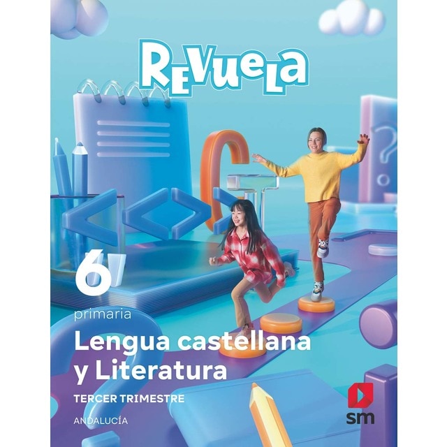 Lengua Castellana y Literatura . 6 Primaria. Trimestres.  Revuela. Andalucía  (Tapa blanda)