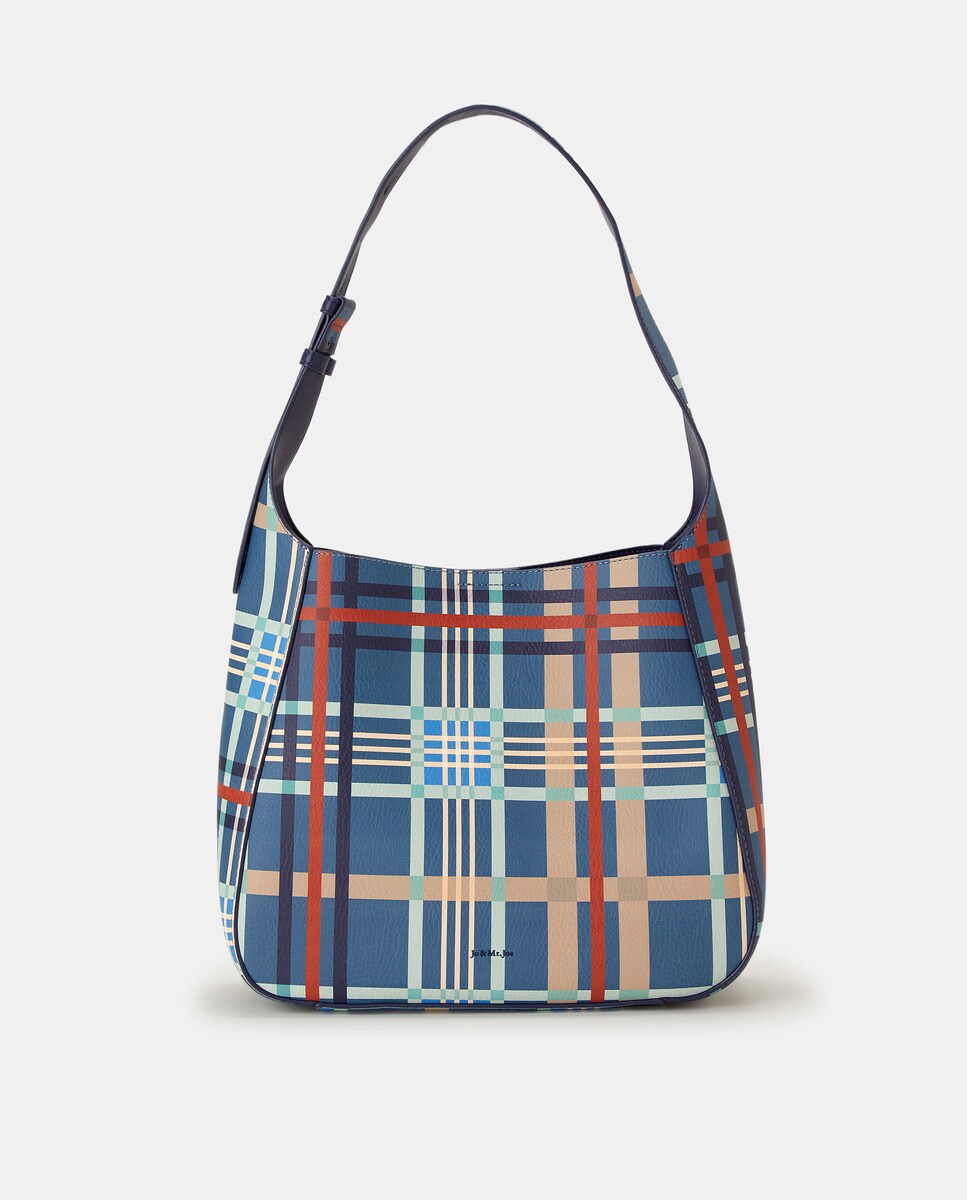 Sac porté épaule moyen à carreaux tartan