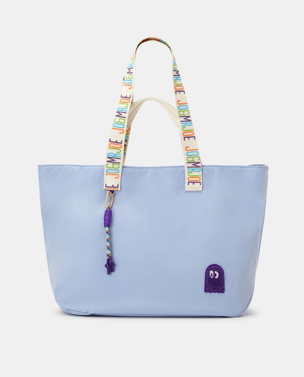 Grand sac cabas en nylon recyclé avec plusieurs anses