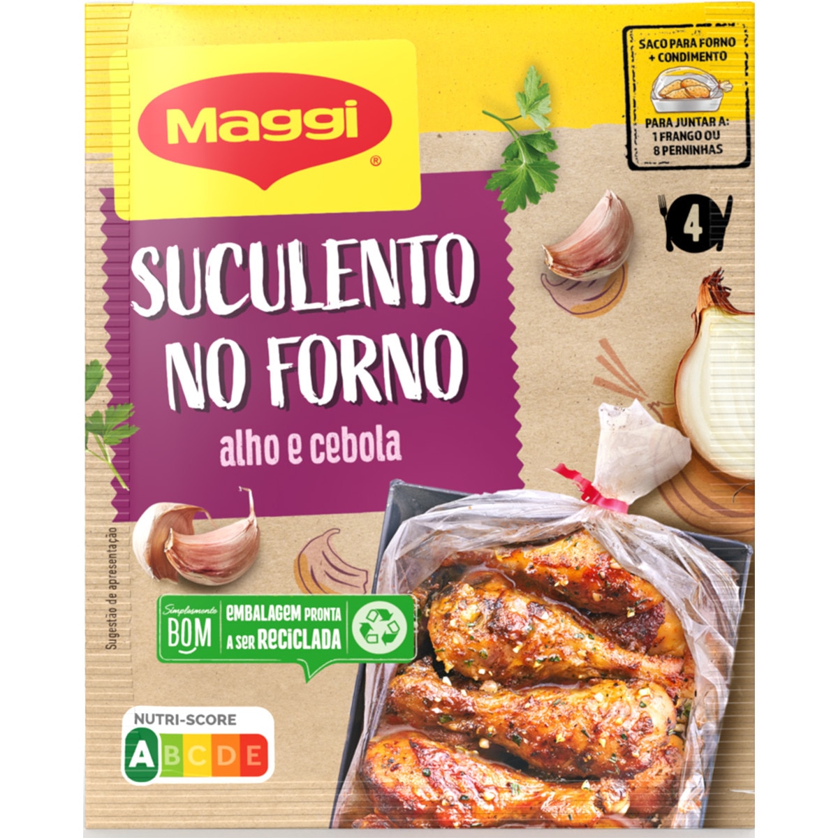Suculento no Forno Frango Campestre com Alho e Cebola 30 g