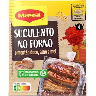 Suculento no Forno Entrecosto com Alho e Pimentão Doce 30 g - Nestlé Maggi