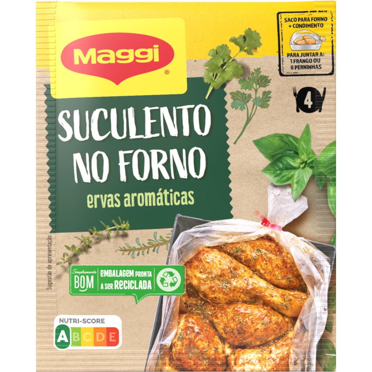 Suculento no Forno Frango à Provençal com Ervas Aromáticas 28 g