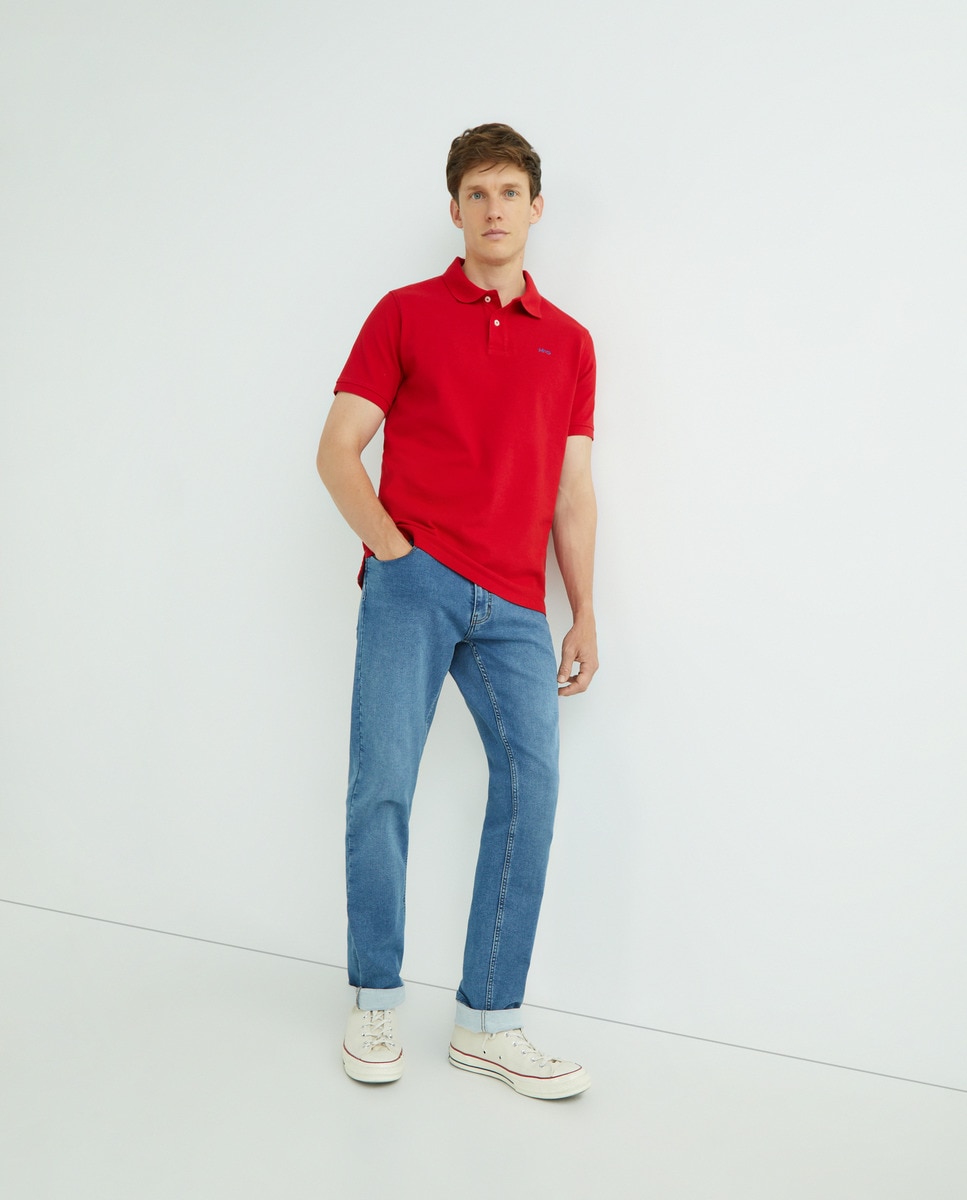 Polo manches courtes piqué