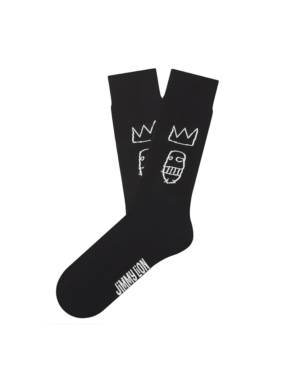 Meias Atléticas Basquiat Sugar Ray Robinson Preto-1