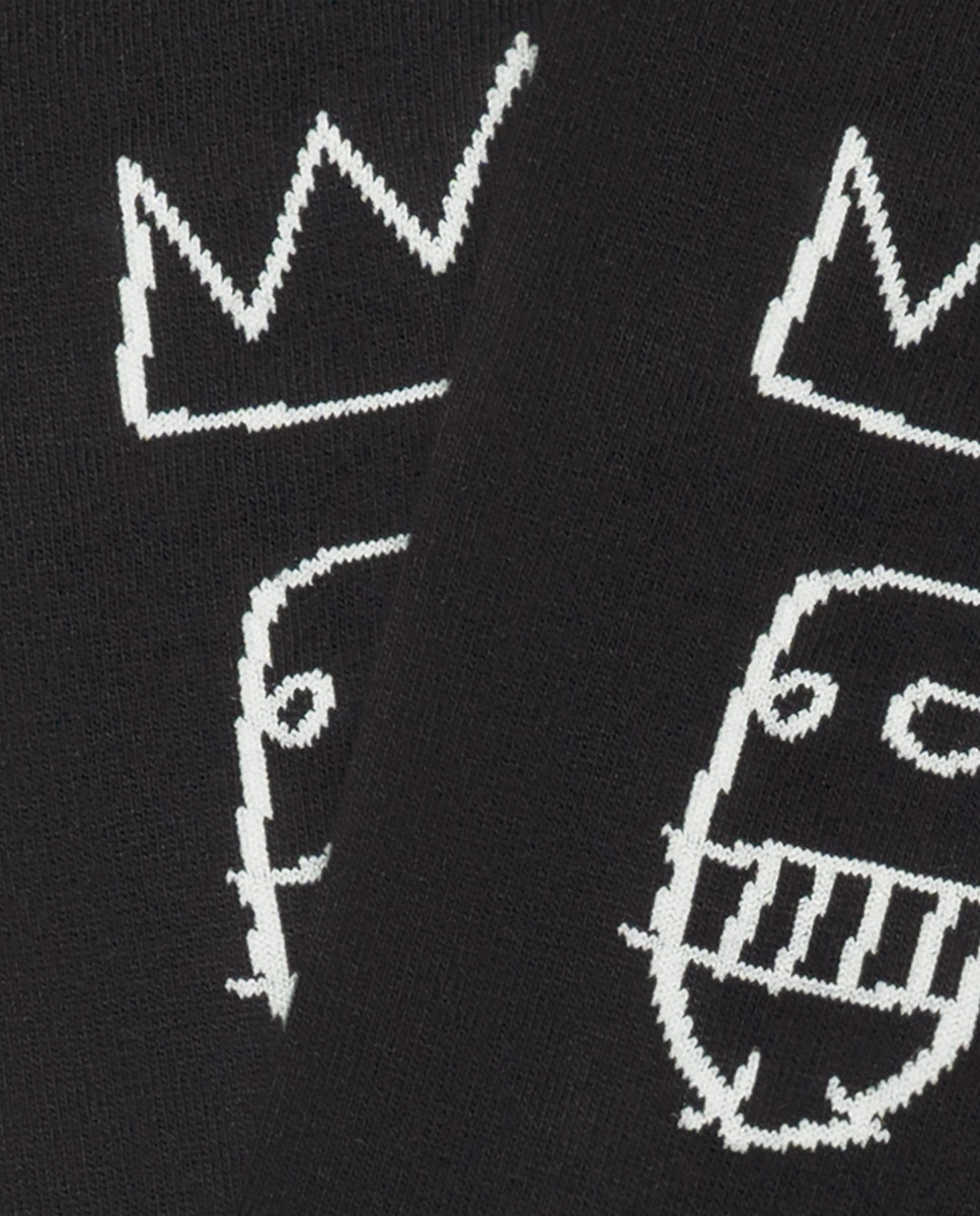Meias Atléticas Basquiat Sugar Ray Robinson Preto-3