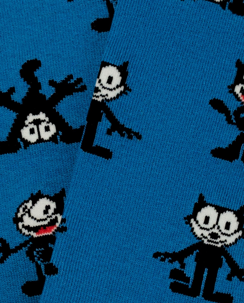 Meias Atléticas Felix Pattern Azul-3