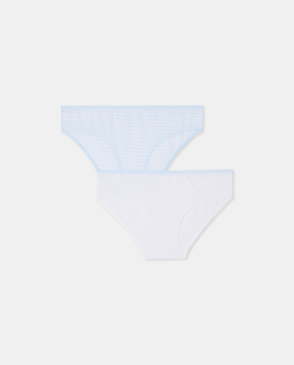 Lot de 2 culottes rayures et unie